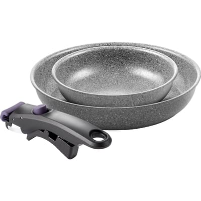 Ballarini Vinci Keramische Koekenpan 20cm 26cm met Afneembaar Handvat Gemaakt in Kenmerkt een afneembaar is inductie diep keramisch en Japans Vinci /