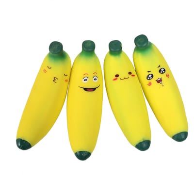 Schattige Banaan Knijpspeeltje, Stressverlichtend Fidget Speelgoed voor Volwassenen & Kinderen, Zacht Langzaam Rijzend Angstverlichtend Sensorisch Speelgoed, Feestartikel & Cadeau