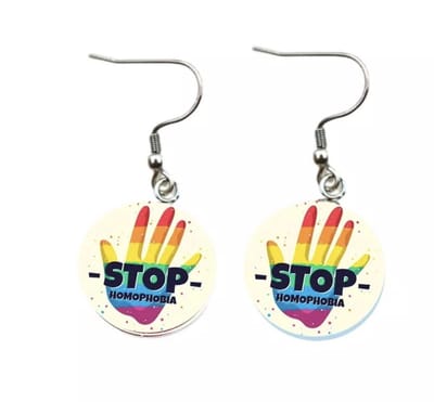 Akyol - Pride Oorbellen - LGBT OORBELLEN - GAYPRIDE OORBELLEN - regenboog oorbellen - Regenboog - Pride - Oorbellen - Gay - lesbian - trans - cadeau - kado - geschenk - gift - verjaardag - feestdag - verassing - respect - equality - gelijk - lgbt