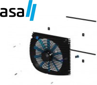 ASA Fan kit TT 16,25 0176 - 0256 12V DC (Hydrauliek - Luchtkoeler)