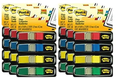 Kleurcodering Vlaggen met Dispenser - 140 Vlaggen in Diverse Kleuren