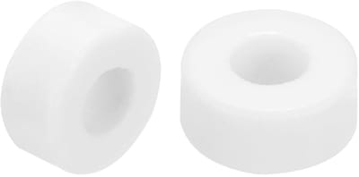 30 Stuks Platte Keramische Buizen 4.5mm Binnen Diameter, 10mm Buiten Diameter, 5mm Lengte voor Kabelisolatie en Kabelbeheer, Grijs Wit, Duurzaam en Flexibel