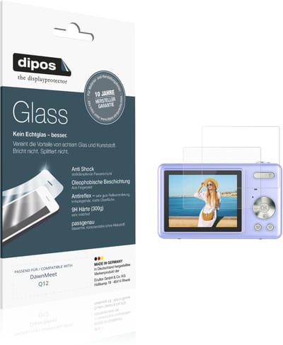 dipos – 2x Matte Pantserfolie geschikt voor DawnMeet Q12 | 9H Screenprotector