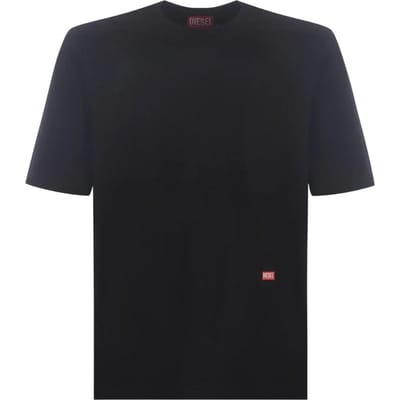 Diesel Unisex Graffiti Logo T-shirt voor volwassenen (Zwart)