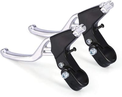 Fietsremhendels Paar - Remhendels Fiets - Fietsen Sturen - Automatisch Herstel - 2.2 cm Stuur - Zilver