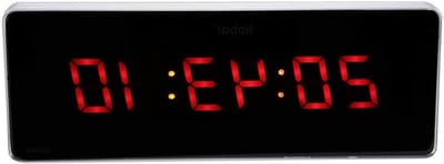 Grote Digitale LED Wandklok van Aluminium Legering, Elektronische Klok voor Tijd en Temperatuur, Ideaal voor Thuis, Gym, Kantoor en Klaslokaal, 14.2 * 5.1 inch