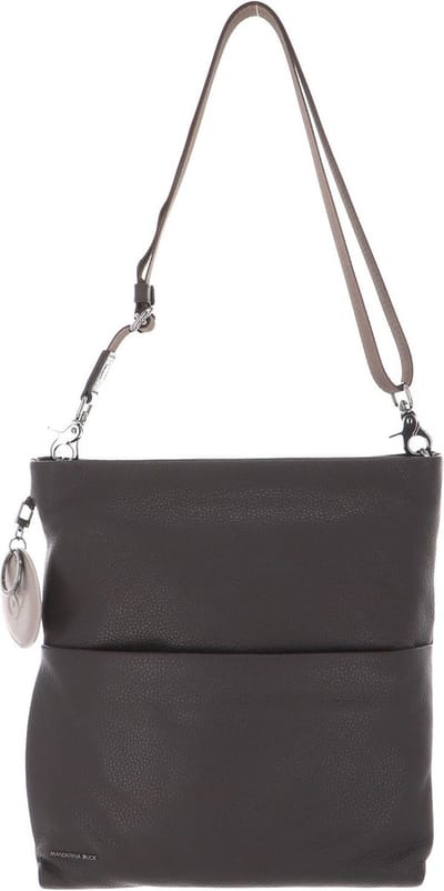 MANDARINA DUCK Leren Schoudertas Mellow Leather Crossover Bag Mole Bruine