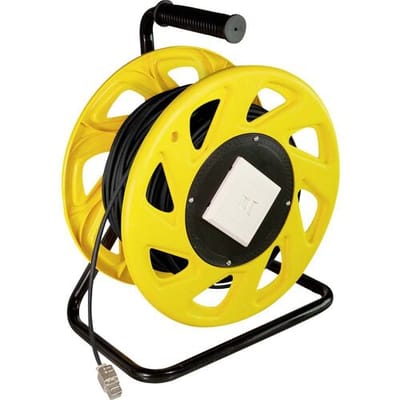 LogiLink CQ4060S RJ45 Netwerkkabel, patchkabel CAT 7 S/FTP 60 m Zwart-geel Halogeenvrij, Laag rookgasgehalte, TPE-mantel 1 stuk(s)
