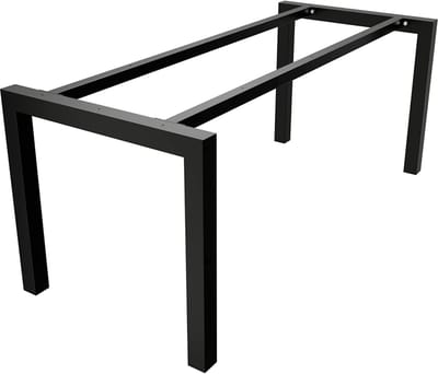 Metalen tafelpoten - U-vormig frame - Tafel maken - Industrieel design - 180 x 70 cm - Zwart