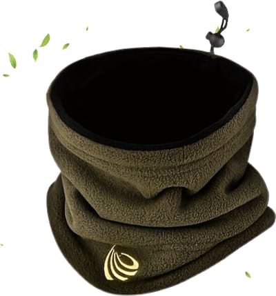 Livano Nekwarmer - Dames - Fleece - Motor - Bandana - Masker - Colsjaal - Sjaal - Gewatteerd - Winter - Fietsen - Groen
