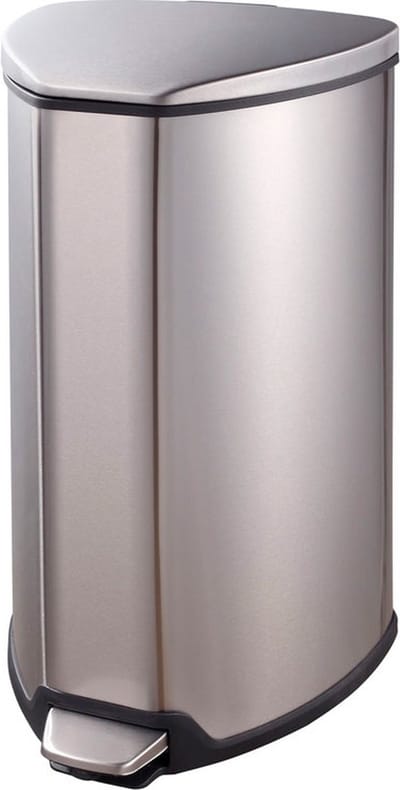 EKO - Grace pedaalemmer 15 liter - Stainless steel Plastic - mat RVS - Prullenbak