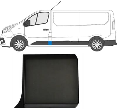 Sierlijst voor stijl voor Renault Trafic 2014- / Links
