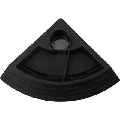 2 in 1 Automatische Reptielenvoeder Kwadrant Reptielenvoer- en Waterbak voor Schildpad Spin M(315 X 180mm / 12.4 X 7.09in) zwart