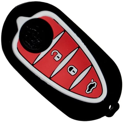 Dailygoody - Siliconen Auto Toetsenbord Cover - Afstandsbediening Bescherming - Zwart - Hoogwaardige Kwaliteit - Geschikt voor Alfa Romeo Modellen
