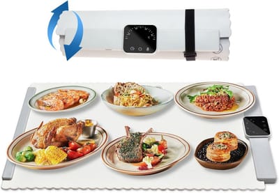 Elektrische Warmhoudplaat XL met 5 standen - Opvouwbaar & Draagbaar Buffetwarmer