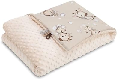 Zachte Babydeken 75x100 cm - Ademend Knuffeldeken voor Kinderwagen en Wieg