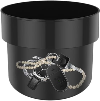Geheime Geldpot - Verborgen Opberger - Veilig Spullen Bewaren - Dubbellaags Ontwerp - 14 cm Hoog - Zwart