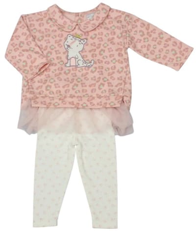 Watch Me Grow - Meisjes Kledingset - Panter Princess - Maat 12-18 mnd - 80/86