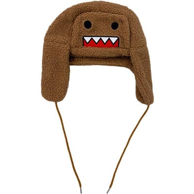 Chapeau Lei Feng Unique Design Dessin Animé Broderie Velours Corail Chaud Protection Oreilles Hiver Automne Mode Extérieur Casquette One Size brown