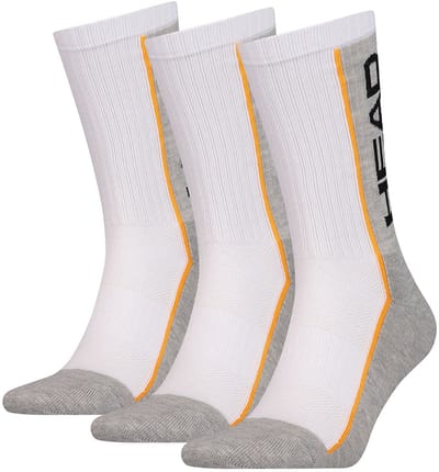 HEAD - 6-Pack - Stripe Sportsokken - Niet Afknellend - Heren / Dames - wit - 39-42 - 791011001