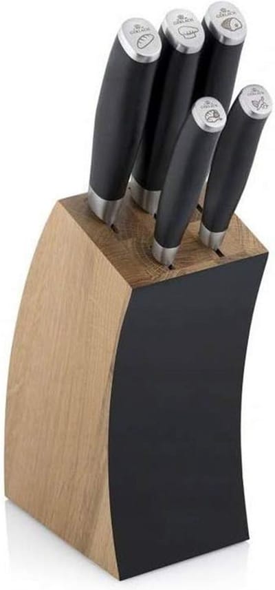 ApexArte® Messenset met Blok - Messensets met Messenblok - Koksmes - Keukenmessen Set - Super Scherp