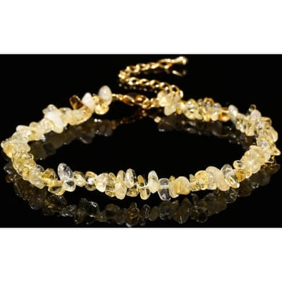 Natuurlijke Citrienen Grind Steen Onregelmatige Chip Chakra Armband Vrouwen Mode Sieraden Reiki Genezing Verstelbare Verjaardagscadeaus geel