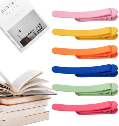 NTH products- Bladwijzers 6 Stuks Automatische - Siliconen Boekenleggers - Papieren Leesaccessoires - Boekenaccessoire - Perfect voor Kinderen - Ideaal voor Leestijd