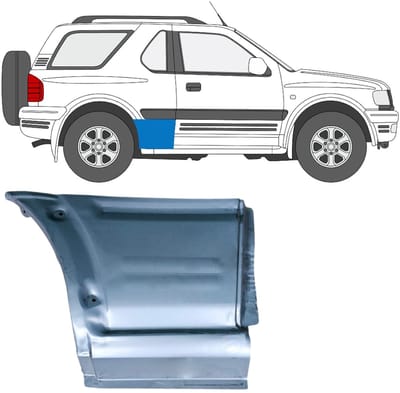 Reparatiepaneel achterspatbord voor Opel Frontera B 1999-2002 / Rechts