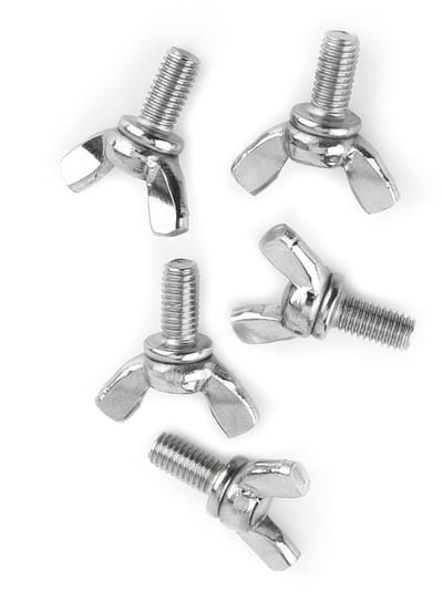 MTTproducts- Vleugelmoeren Set van 5 - Vleugelschroeven - Roestvrij Staal 304 - M5 x 10 mm - Corrosiebestendig - Eenvoudig in gebruik - Bevestigingsmateriaal