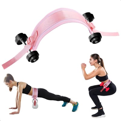 Verstelbare Heup Thrust Band voor Dumbbells en Kettlebells, Ideaal voor Thuis Fitness, Pilates en Krachttraining, Antislip Ontwerp voor Optimale Stabiliteit en Comfort