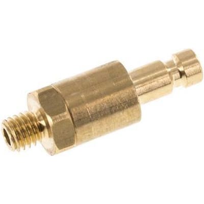 Messing DN 2.7 (Micro) Luchtkoppeling Insteeknippel M5 Buitendraad Double Shut-Off - CLP2-M-B-SV-P-5