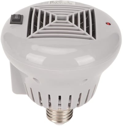 Allecto - Huisdierventilatorverwarming - Verwarming voor huisdieren - Veilig en vlamvertragend - Grijze kleur - Voor reptielen en kippen - Winter e...