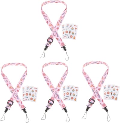 Instant Camera Accessoires Set - Camera Stickers Riem - Camera Decoratie - Verstelbare Draagriem - 63 x 2 cm - Gekleurd