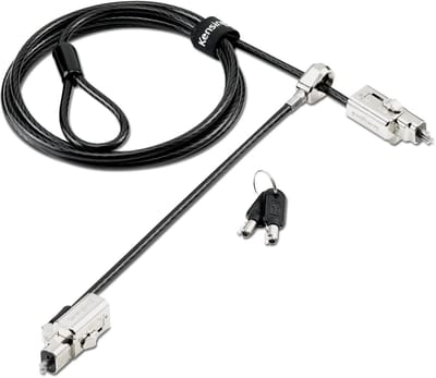Universal 3-in-1 2.0 Keyed Dual Lock Head Laptop Lock