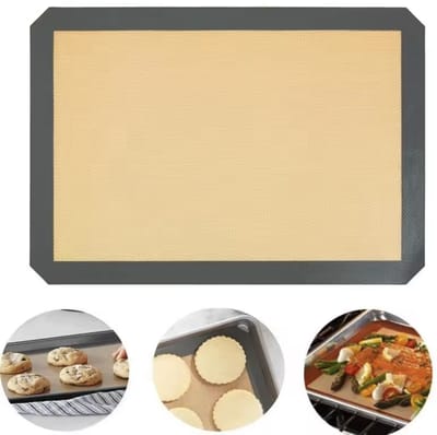Siliconen bakmat - Bak mat - Bakmatje - Zwart - Bakplaat beschermer - Baking sheet - In plaats van bakpapier - Duurzaam - 30/40CM - Universeel - CHPN