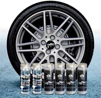 Vinyl Spray - Beschermende Folie - Velgen Spuiten - Makkelijk Verwijderbaar - 6 x 400 ml - Zwart