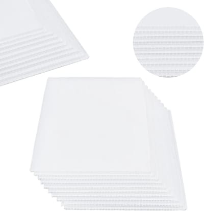 Kunststof Platen - PP Platen - Doe-het-zelf Projecten - Duurzaam Materiaal - 10 Stuks 15x25cm - Wit