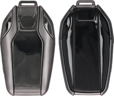 kwmobile autosleutel hoesje geschikt voor BMW Display Key autosleutel hoes - TPU autosleutel behuizing - Beschermende auto sleutel case - Sleuteletui in mat zwart / zwart
