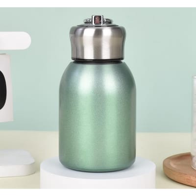 Tasse isotherme en acier inoxydable à double paroi avec anneau de transport 300ml