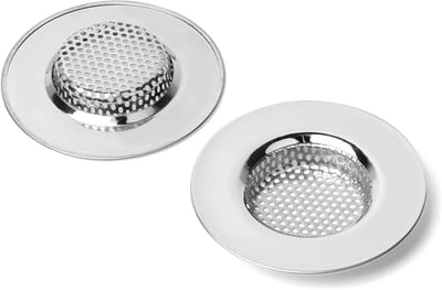 Keuken Badkamer Wastafel Zeef - RVS Afvoerfilter 3 inch - Set van 2