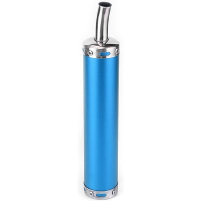 Silencieux d'échappement en acier inoxydable 20 mm 0,8 po Pièces modifiées pour moto 2 temps Bleu bleu