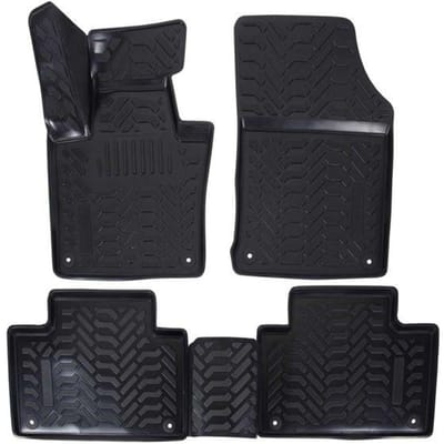 Tapis de sol - J&J Automotive - Volvo XC90 2015- Caoutchouc - Sur mesure - Antidérapant