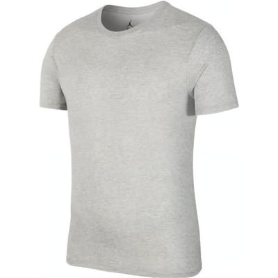 Jordan Dri-Fit Effen Sneldrogend T-shirt met Ronde Hals en Korte Mouwen Heren Tops Grijs 743037-063 XXS