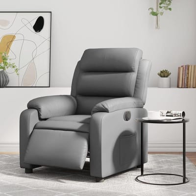 Relaxstoel - TV stoel - Ontspannen thuis - Elektrisch verstelbaar - 75x148 cm - Grijs