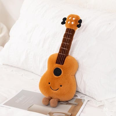 Schattig Muzikaal Pluche Speelgoed Zachte Viool 30cm Gitaar Pipa Stemvork Noten Gevulde Pop Instrument Cadeau voor Kind Muziekliefhebber Woondecoratie