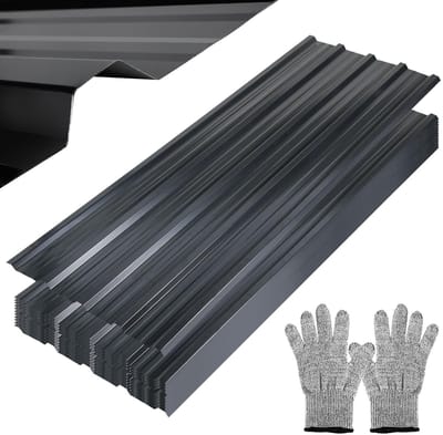 Golfplaten - Dakplaten - Carport Bedekken - Gegalvaniseerd Staal - 14 m² Dekking - Antraciet