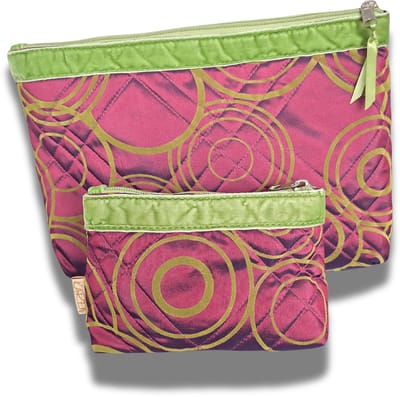 Karen Purple Circles - Toilettasset-2 Delig - Paars