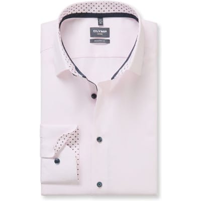 OLYMP Luxor Overhemd, Modern Fit, New Kent, Roze