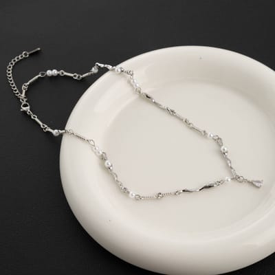 Mode IJzer Unisex Choker Ketting Dames Hip-Hop Gotisch Punk Doornige Draad Kleine Doorns Ketting Choker Sieraden Cadeaus white
