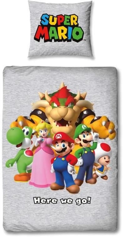 Dekbedovertrek set Mario Bros Multicolour Bed van 140 2 Onderdelen